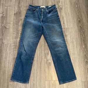 Denim Forum Arlo High Rise Straight Jeans